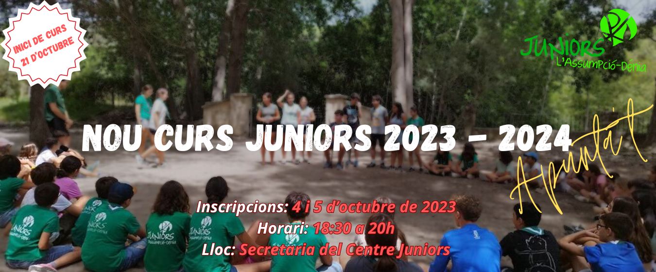 Foto Nou Curs Juniors 2023 - 2024